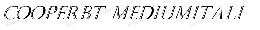 CooperBT MediumItali字体转换